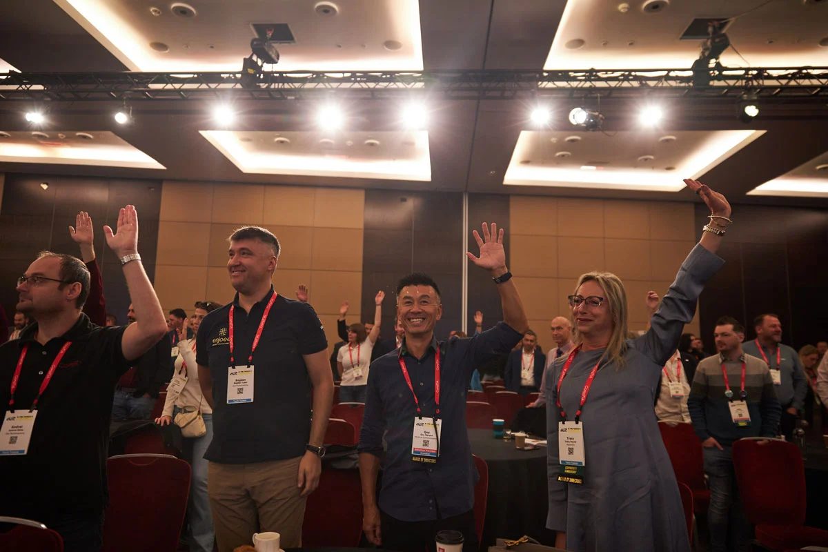 Attendees in the main room at ChannelCon EMEA 2024